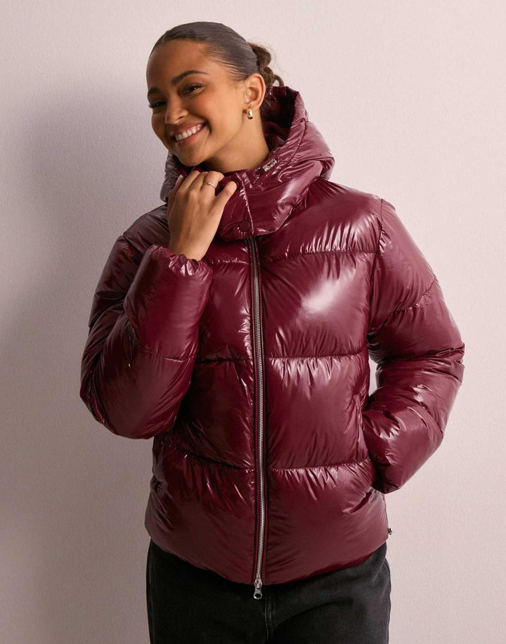 Veste Matelassée Brillante Margaux | Capuche Amovible, Chaude pour Femme 1