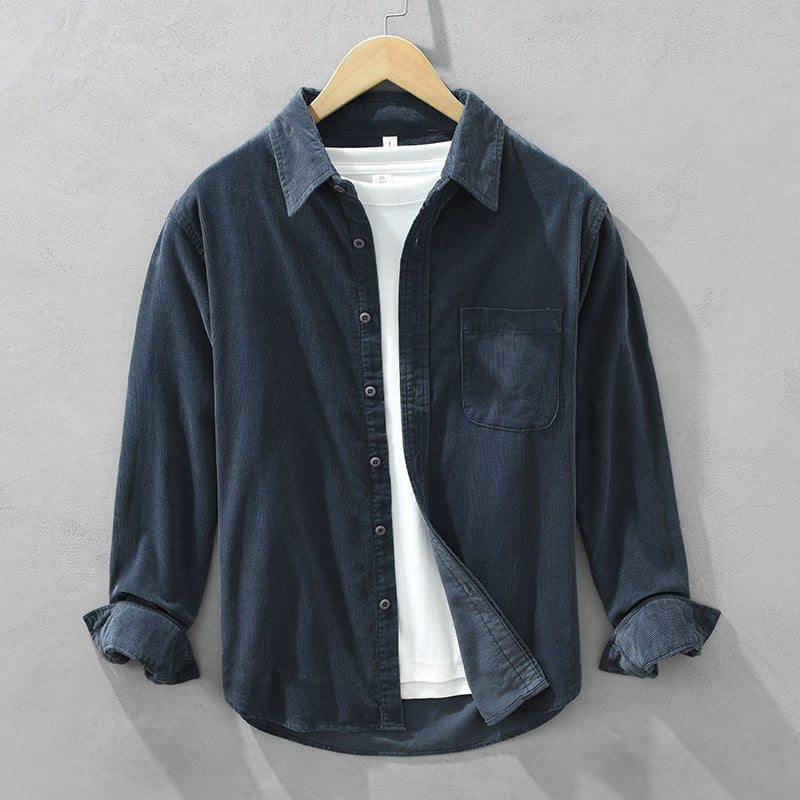 Chemise en Velours Côtelé Théo | Style Rétro, Texture Chaude pour Homme 0