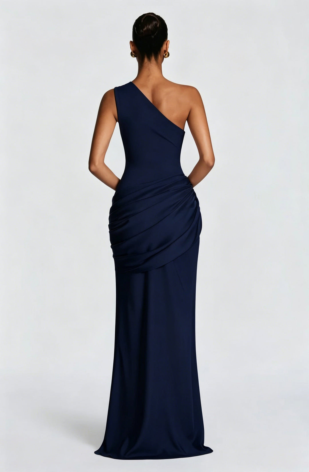 Capucine Maxi Dress | One-Shoulder, Draped Detail, Elegance