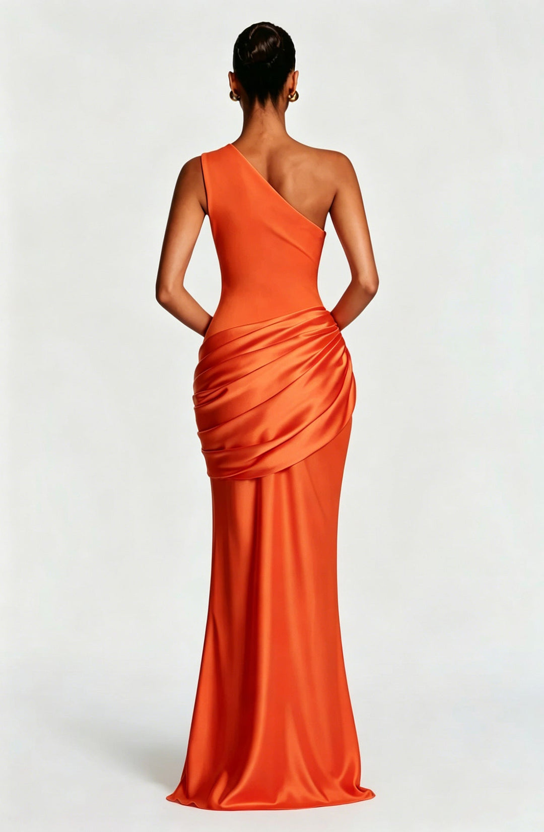 Capucine Maxi Dress | One-Shoulder, Draped Detail, Elegance