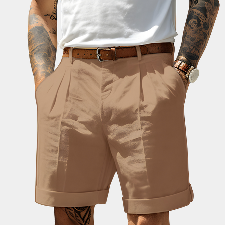 Bermuda Adrien Homme | Coton Respirant, Revers Chic, Plis Devant 7