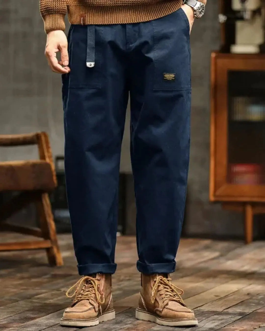 Pantalon Cargo Célian | Coupe droite, poches à rabat, style urbain 6