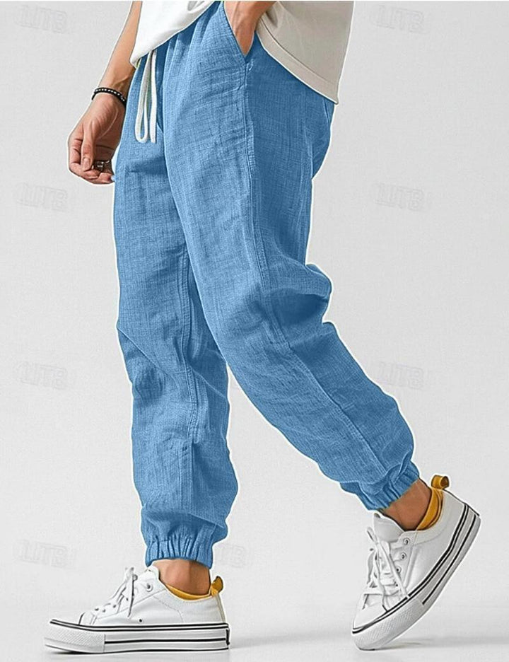 Pantalon Célian | Pantalon en lin homme, coupe large et légère pour un confort estival 0