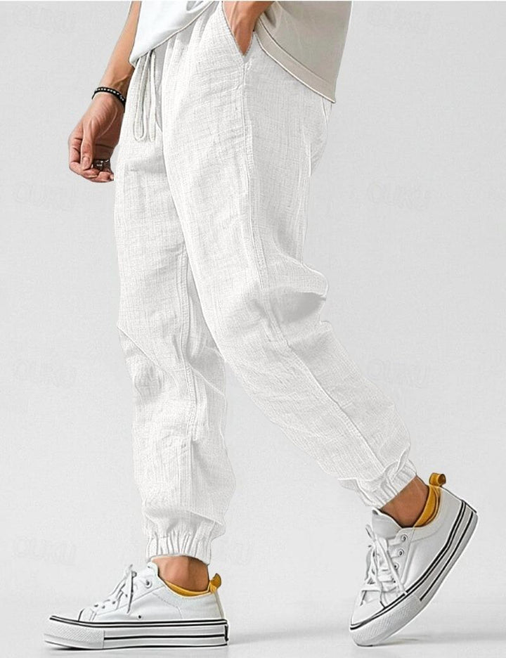Pantalon Célian | Pantalon en lin homme, coupe large et légère pour un confort estival 3