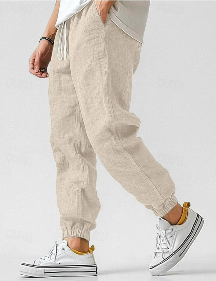 Pantalon Célian | Pantalon en lin homme, coupe large et légère pour un confort estival 4