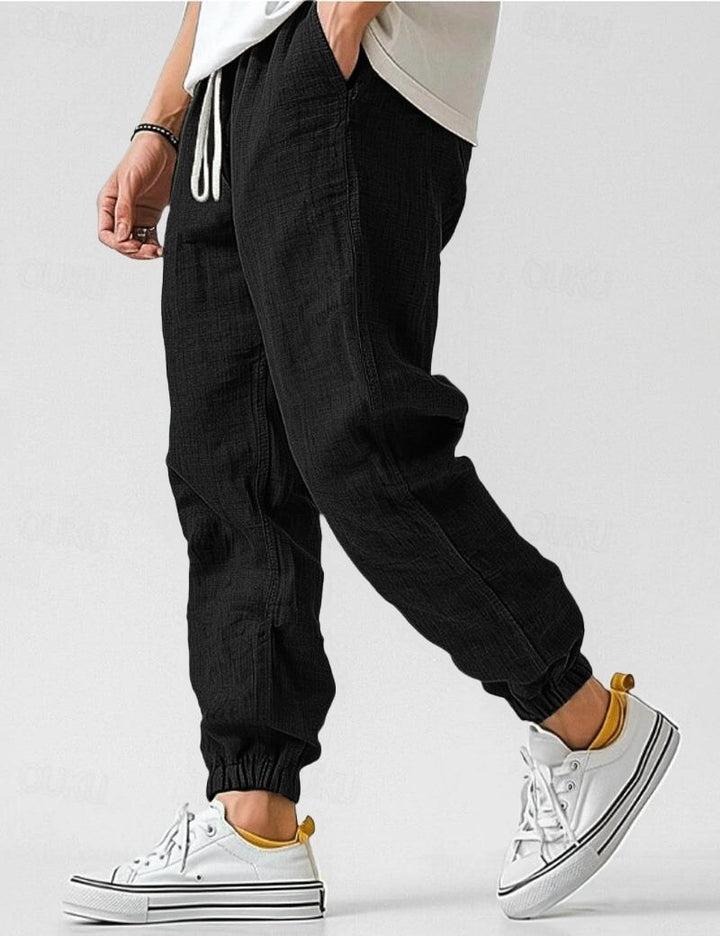 Pantalon Célian | Pantalon en lin homme, coupe large et légère pour un confort estival 5