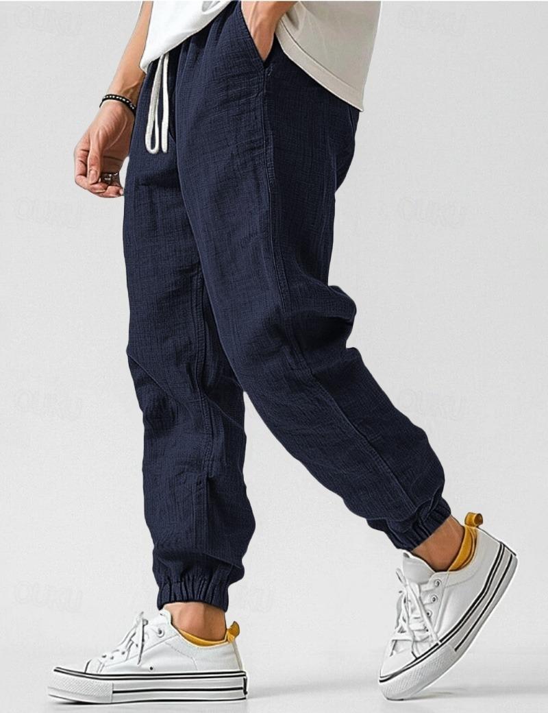 Pantalon Célian | Pantalon en lin homme, coupe large et légère pour un confort estival 6