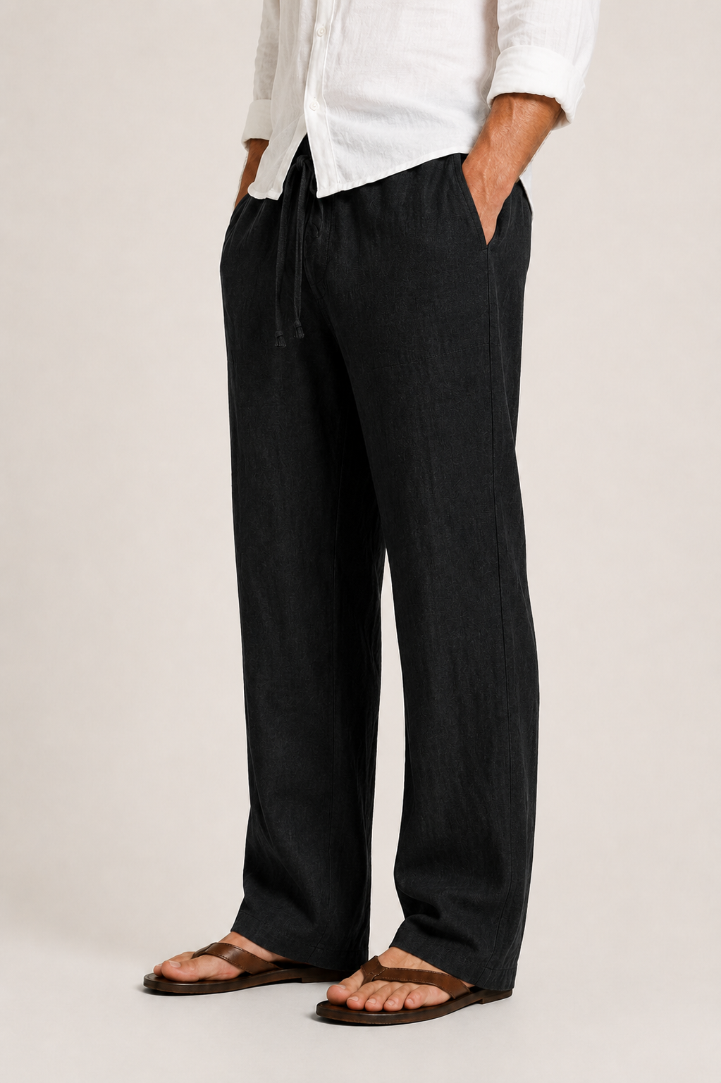 Pantalon Celvin | Lin léger, coupe droite pour hommes 5