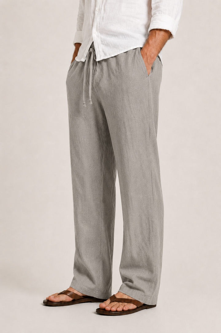 Pantalon Celvin | Lin léger, coupe droite pour hommes 6