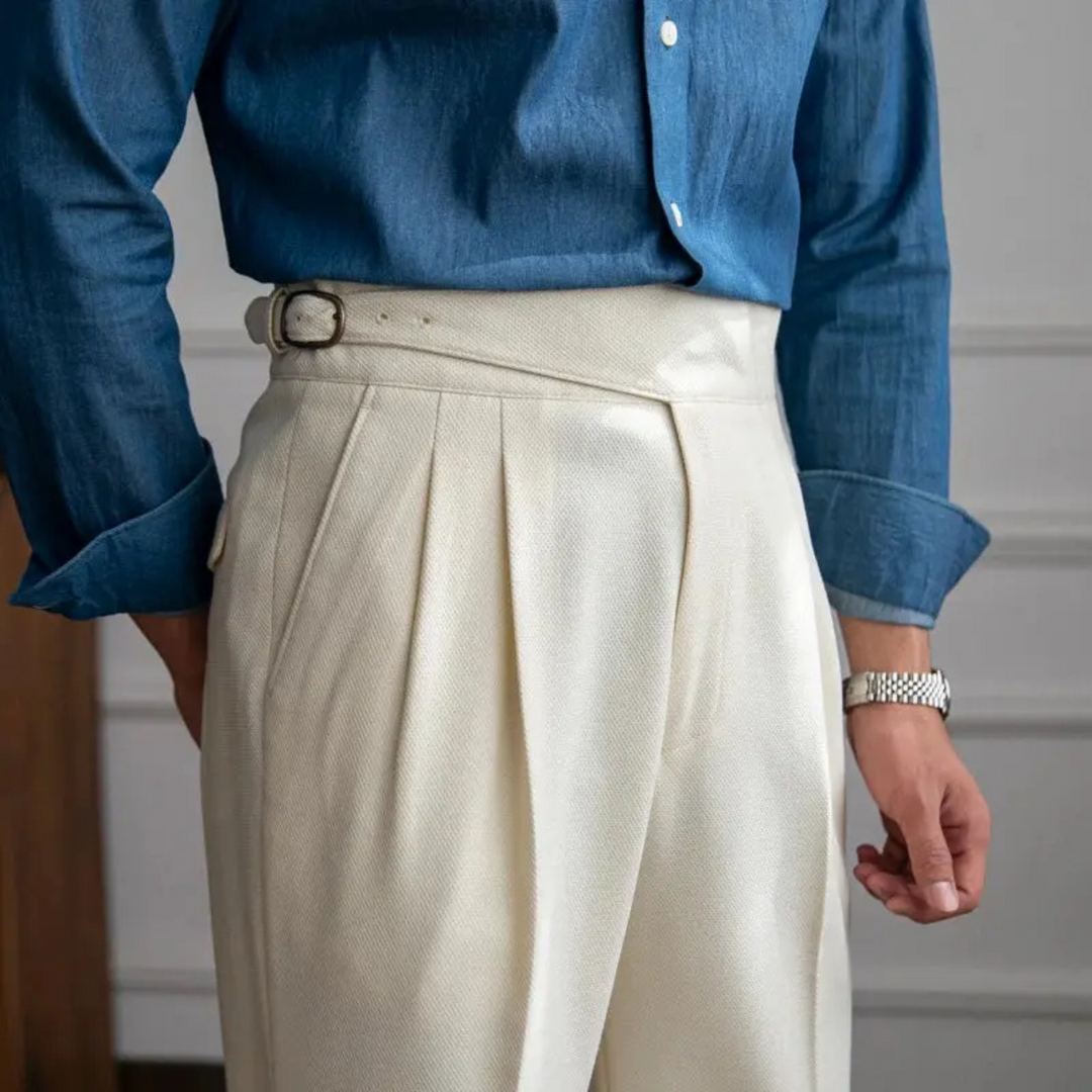 Pantalon Chino Celvon | Tissu Respirant, Coupe Droite Homme 0