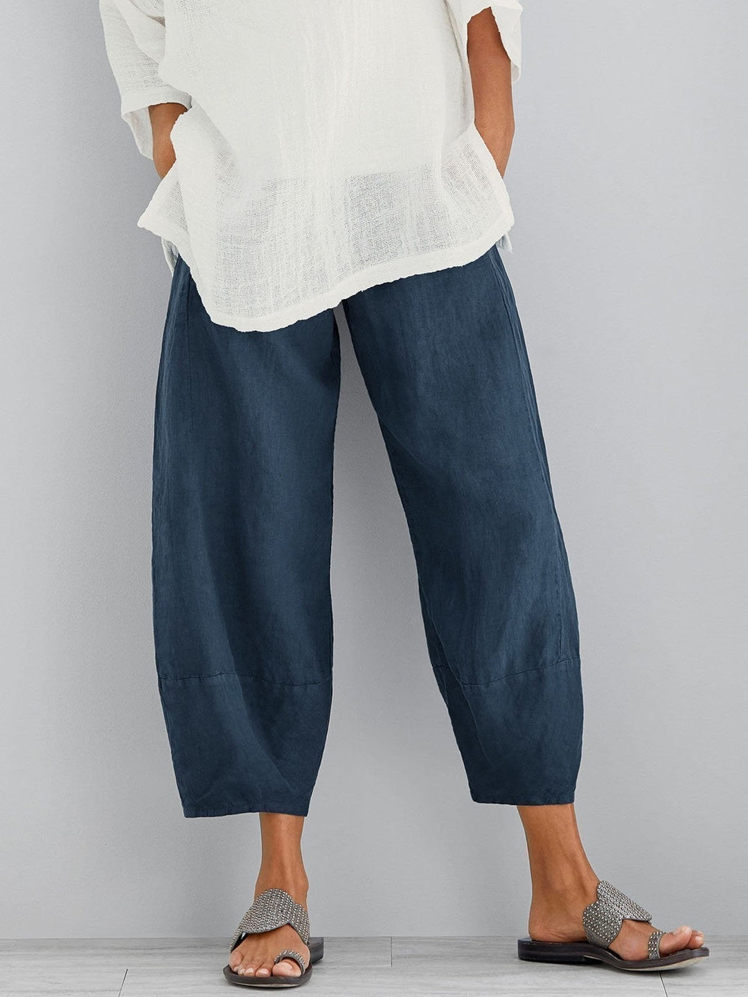 Pantalon Court Mia | Coton Léger & Coupe Décontractée Femme 0