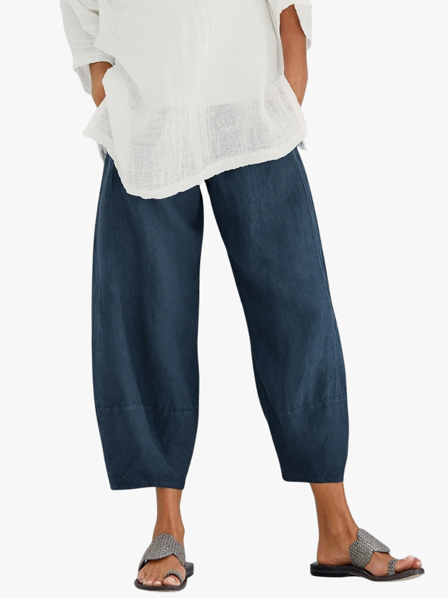 Pantalon Court Mia | Coton Léger & Coupe Décontractée Femme 1