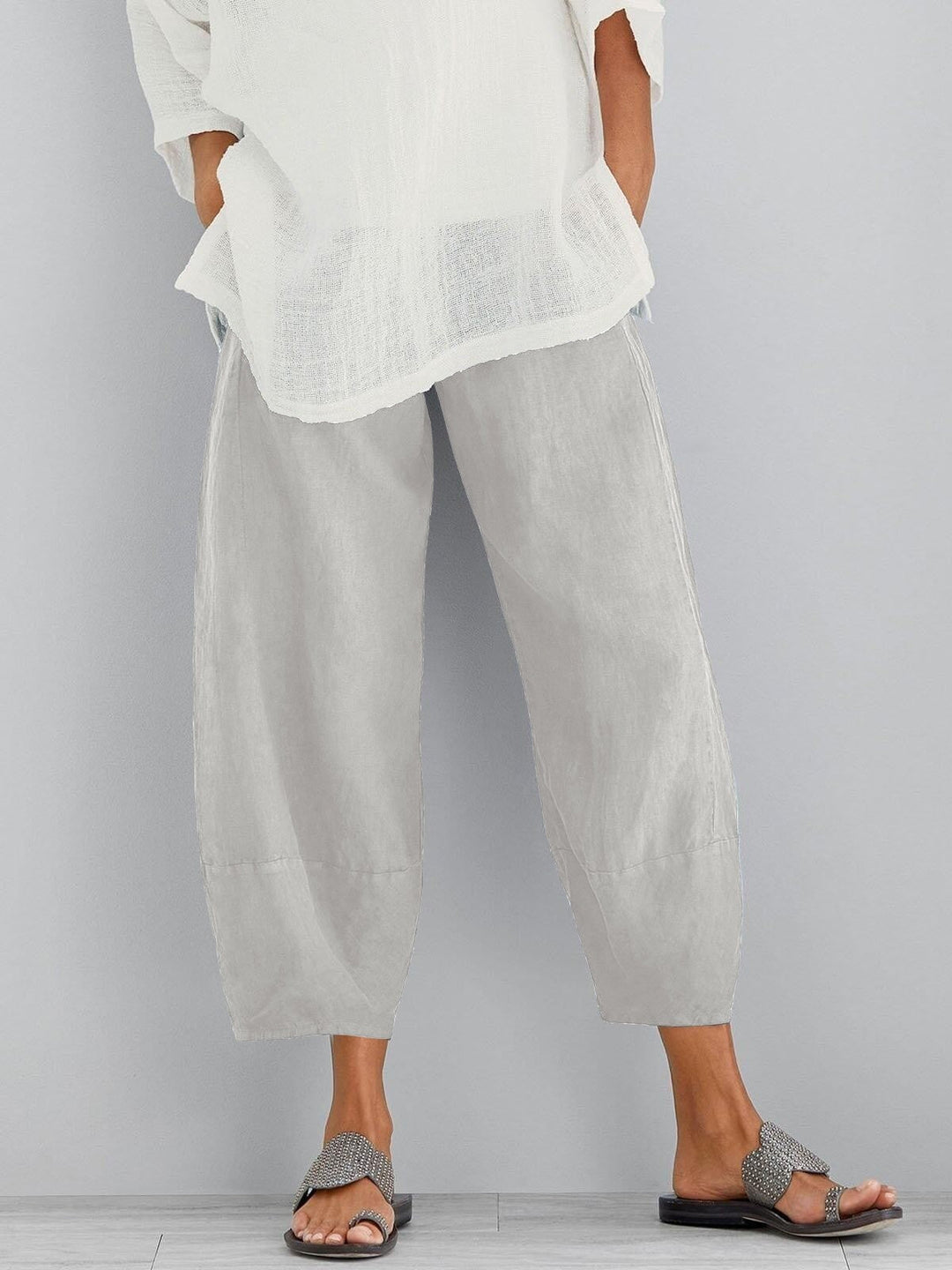 Pantalon Court Mia | Coton Léger & Coupe Décontractée Femme 4