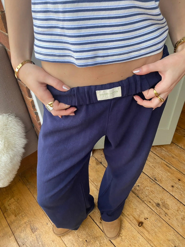 Pantalon Décontracté Rayé pour Femme | Coton Léger, Coupe Ample 9