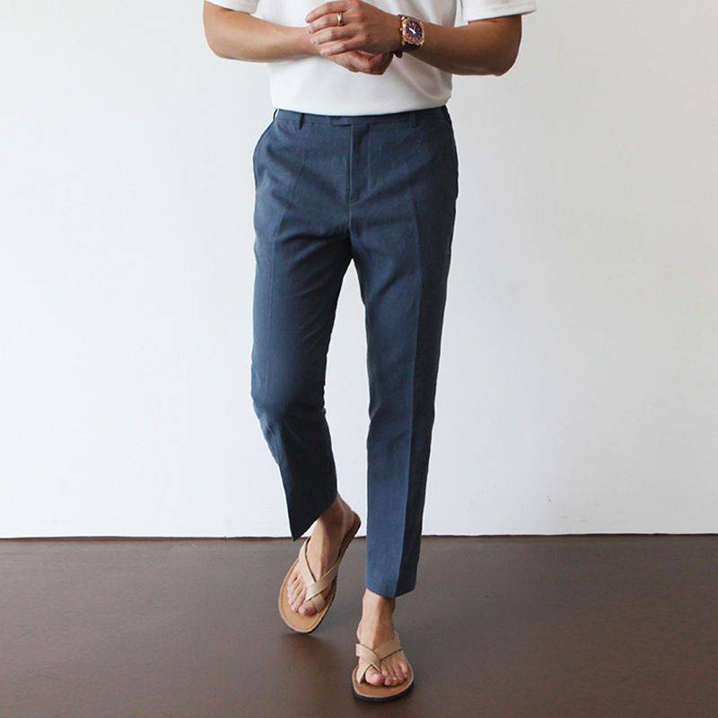 Pantalon Droit Hugo | Coupe Classique, Poches Latérales en Coton 2