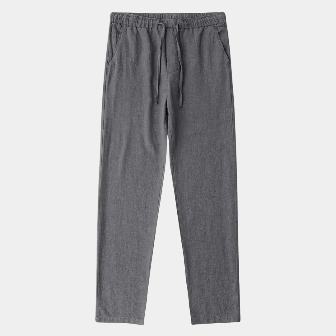 Pantalon Élastique Max Homme | Taille Ajustable & Poches Latérales, 100% Coton 0