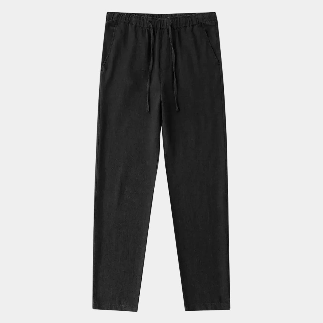 Pantalon Élastique Max Homme | Taille Ajustable & Poches Latérales, 100% Coton 1