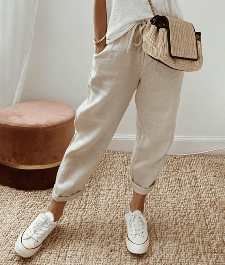 Pantalon Femme Mira | Coupe Structurée en Tissu Léger 2