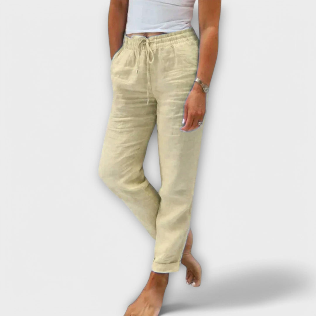 Pantalon Fluide Femme Stella | Lin Respirant, Coupe Ample Estivale 2