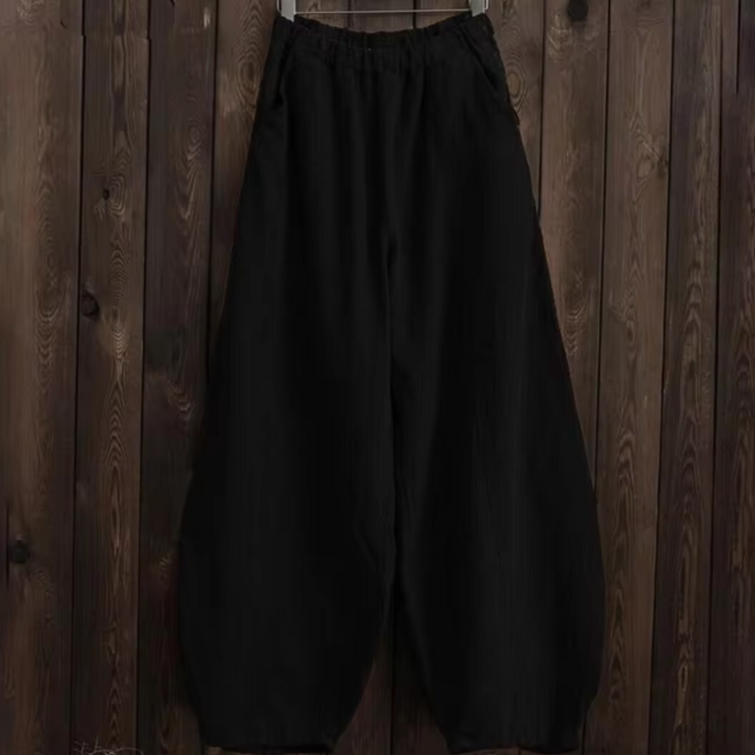 Pantalon Fluide Liora | Lin et Coton, Coupe Large Élégante 1