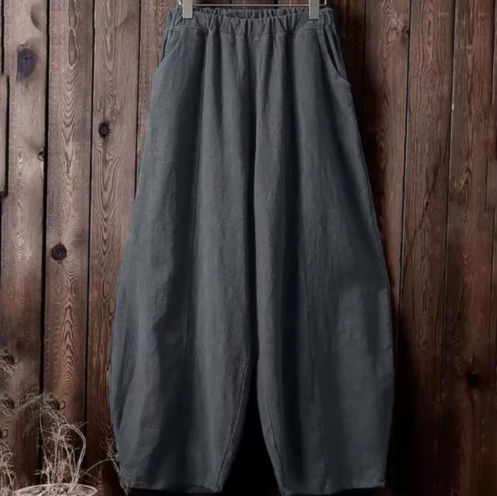 Pantalon Fluide Liora | Lin et Coton, Coupe Large Élégante 3