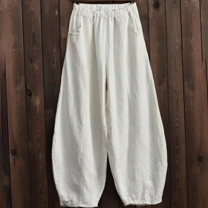 Pantalon Fluide Liora | Lin et Coton, Coupe Large Élégante 6