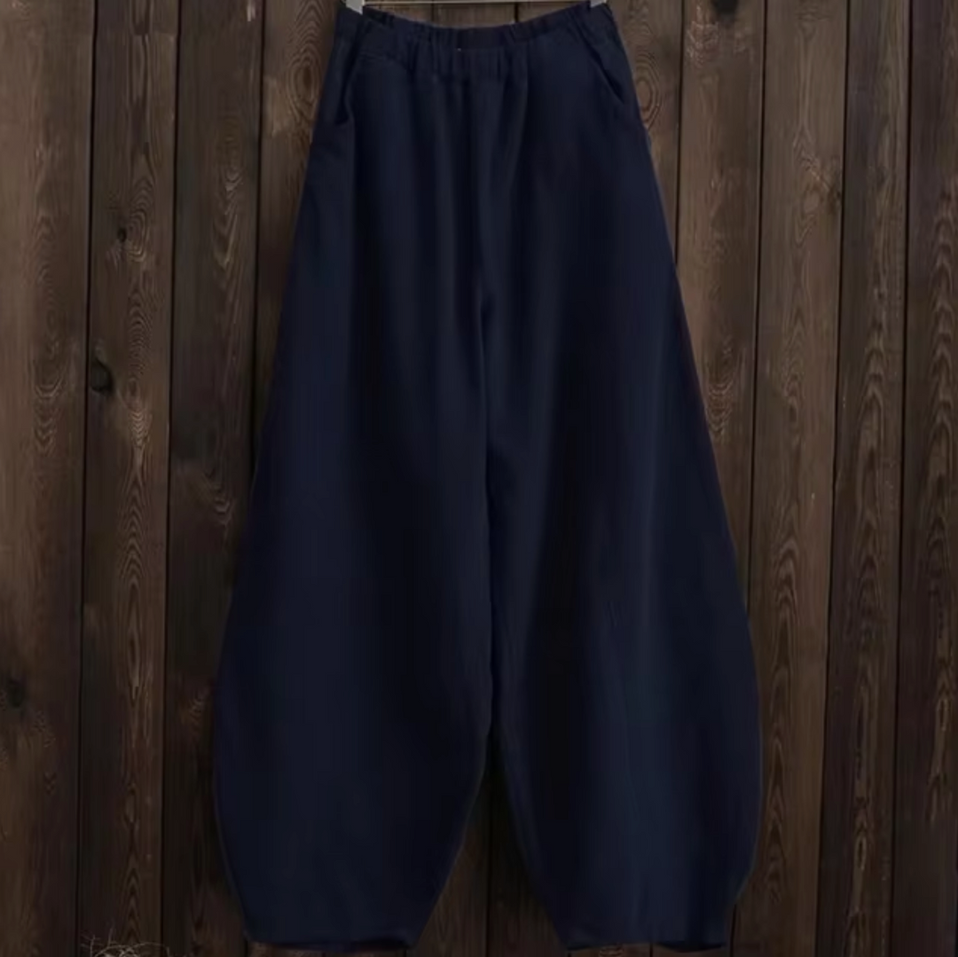 Pantalon Fluide Liora | Lin et Coton, Coupe Large Élégante 7