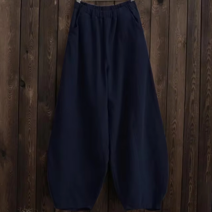 Pantalon Fluide Liora | Lin et Coton, Coupe Large Élégante 7