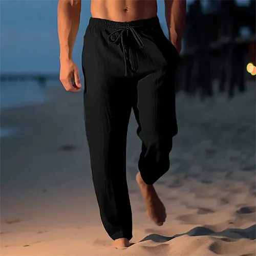 Pantalon Lin Antoine | Coupe Droite & Taille Mi-Haute 3