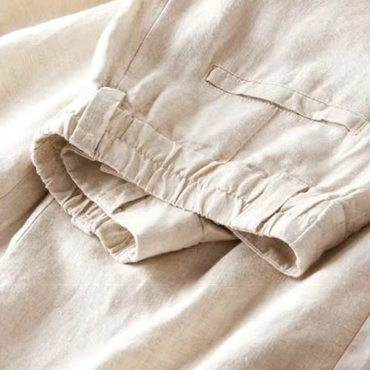 Pantalon Lina | Pantalon Fluide Femme en Lin Léger, Taille Haute et Coupe Ample 5