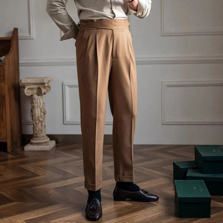 Pantalon à Pinces Hugo | Taille Haute & Pattes de Serrage, 100% Polyester 5