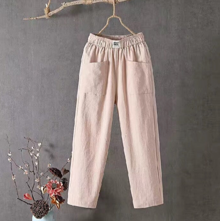 Pantalon décontracté Léa pour femmes | Taille élastique, poches pratiques 5