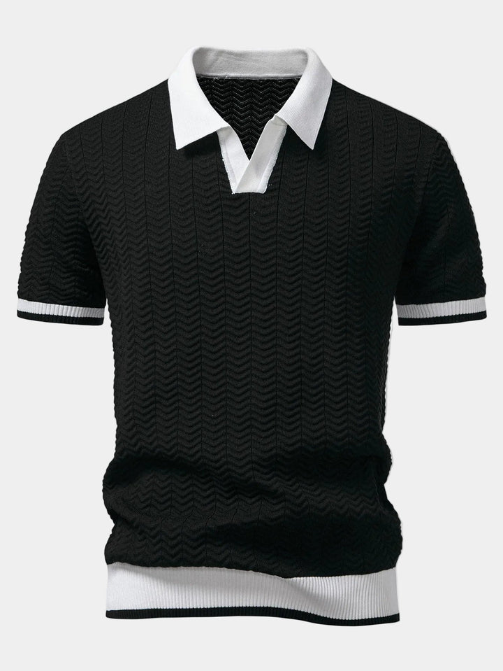 Polo Texan Homme | Maille Texturée & Col Ouvert 3