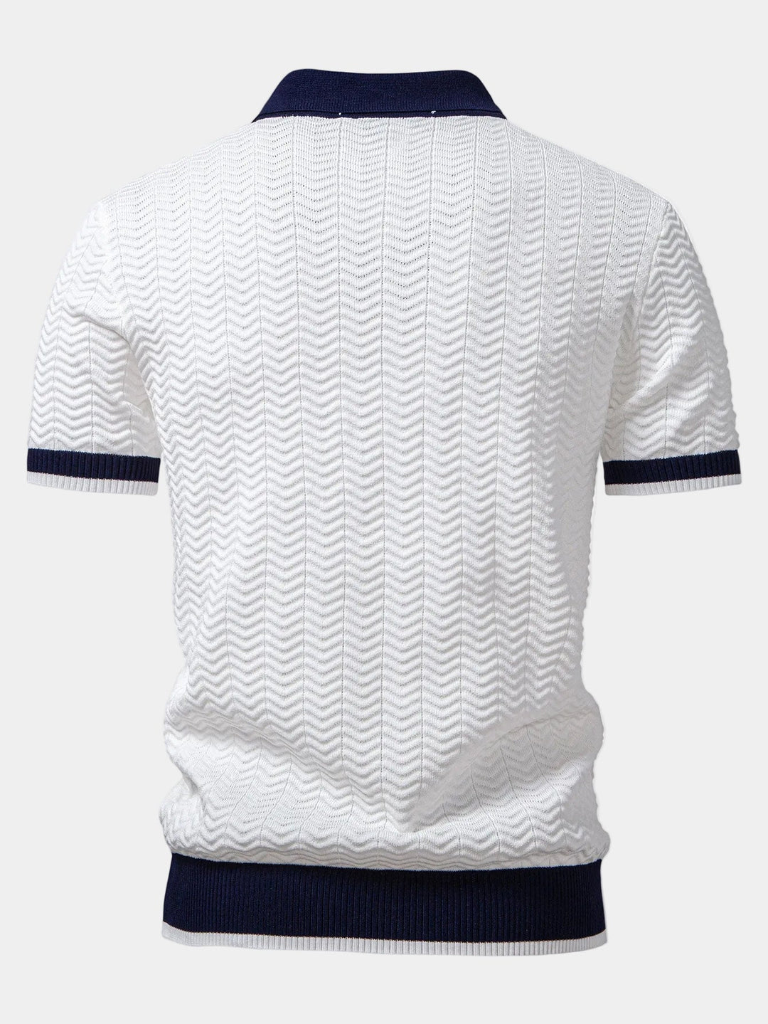 Polo Texan Homme | Maille Texturée & Col Ouvert 4