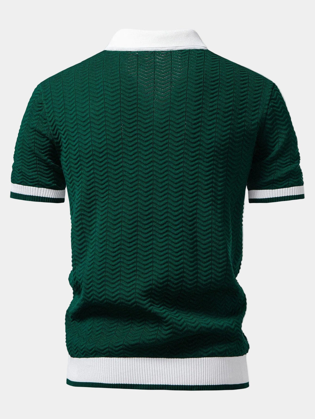 Polo Texan Homme | Maille Texturée & Col Ouvert 5