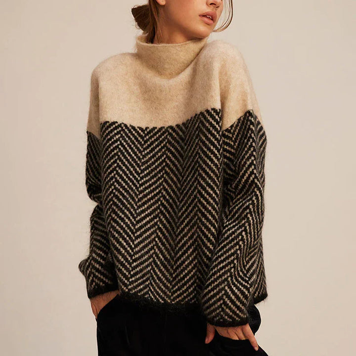 Pull Col Cheminée Lila | 100% Acrylique, Confortable pour Femme 0