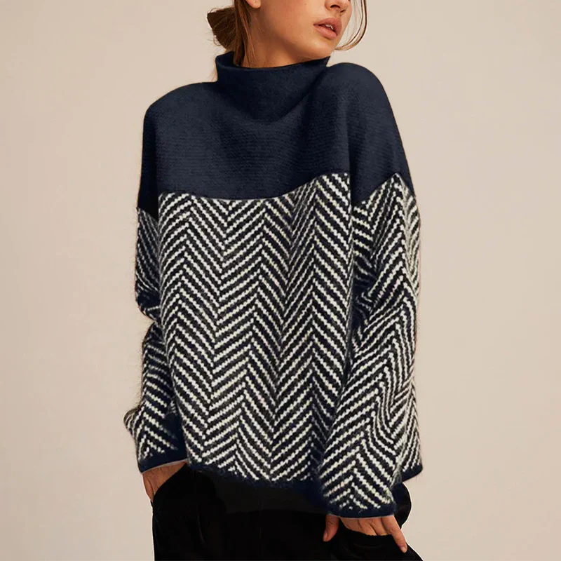 Pull Col Cheminée Lila | 100% Acrylique, Confortable pour Femme 2