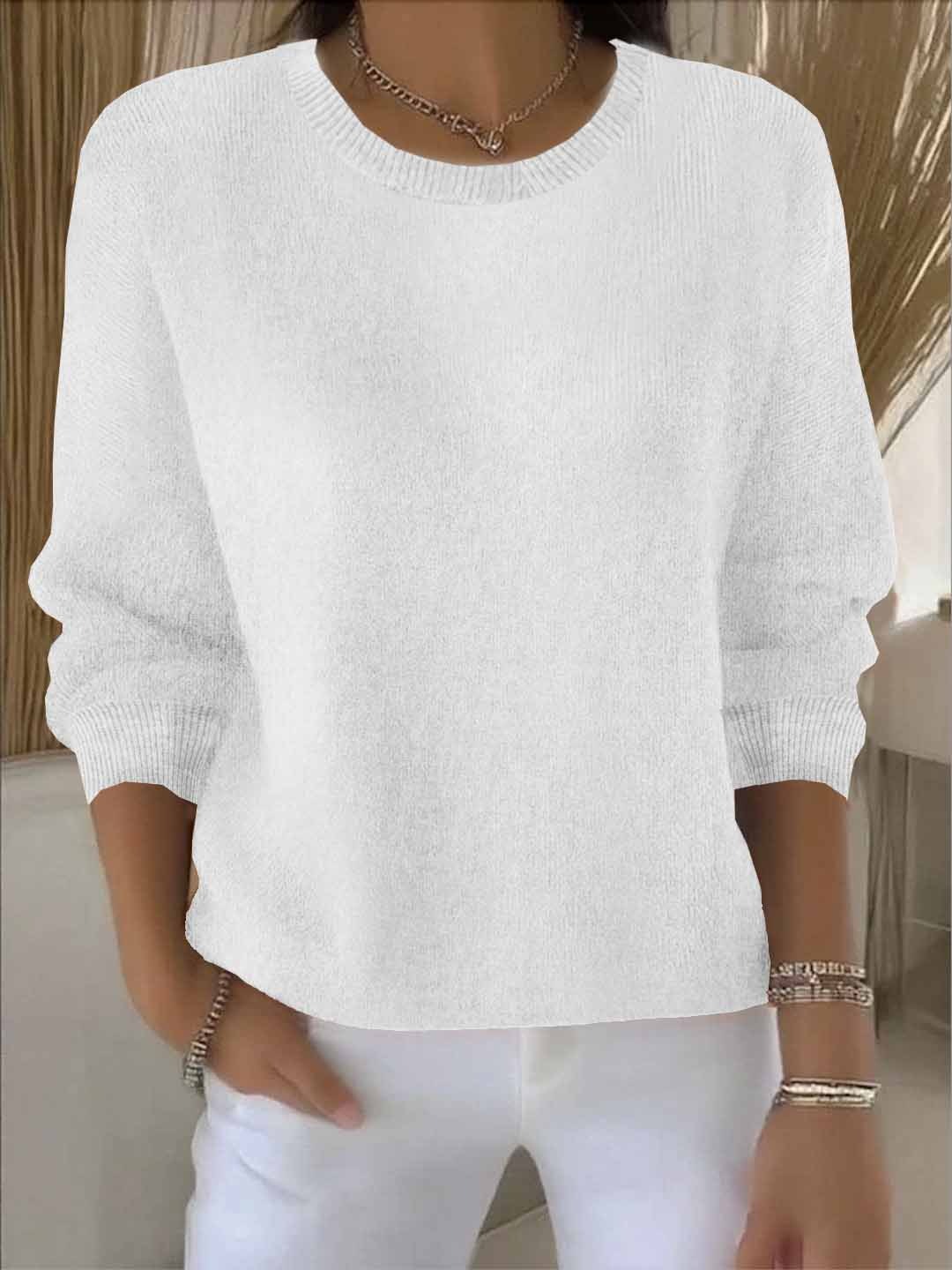 Pull Élégant Enveloppant | Tissu Doux, Coupe Fluide, Idéal pour Toutes Silhouettes 0