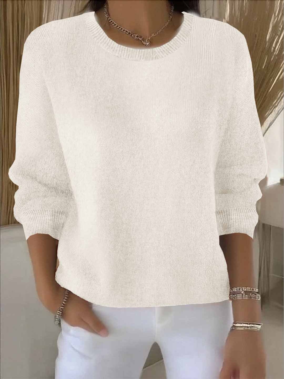 Pull Élégant Enveloppant | Tissu Doux, Coupe Fluide, Idéal pour Toutes Silhouettes 3