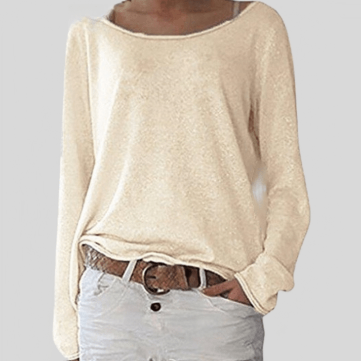 Pull Élina | Maille Fine & Col Rond Classique pour Femme 1