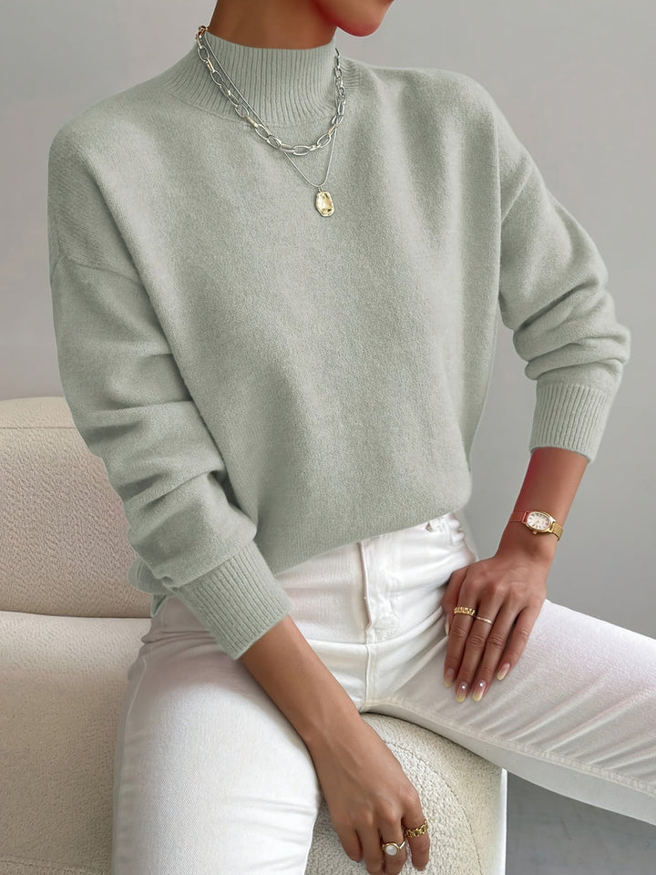 Pull Élise Femme | Maille Douce, Col Rond Montant 0