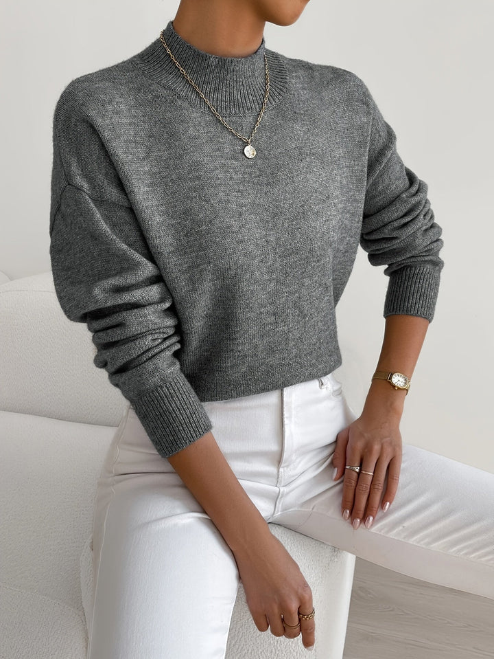 Pull Élise Femme | Maille Douce, Col Rond Montant 9