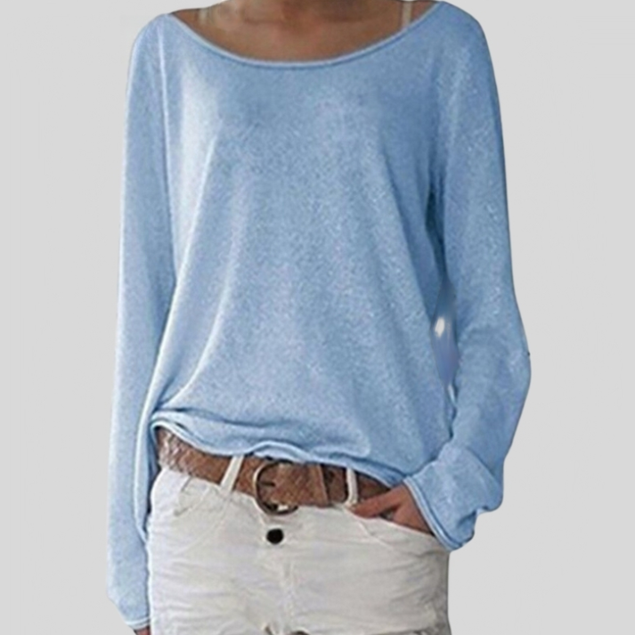 Pull Léger Livia | Col Rond Élégant & Confortable pour Femme 1
