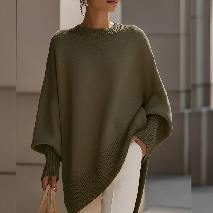 Pull Oversize Mia pour femmes | Col rond, coupe ample 3
