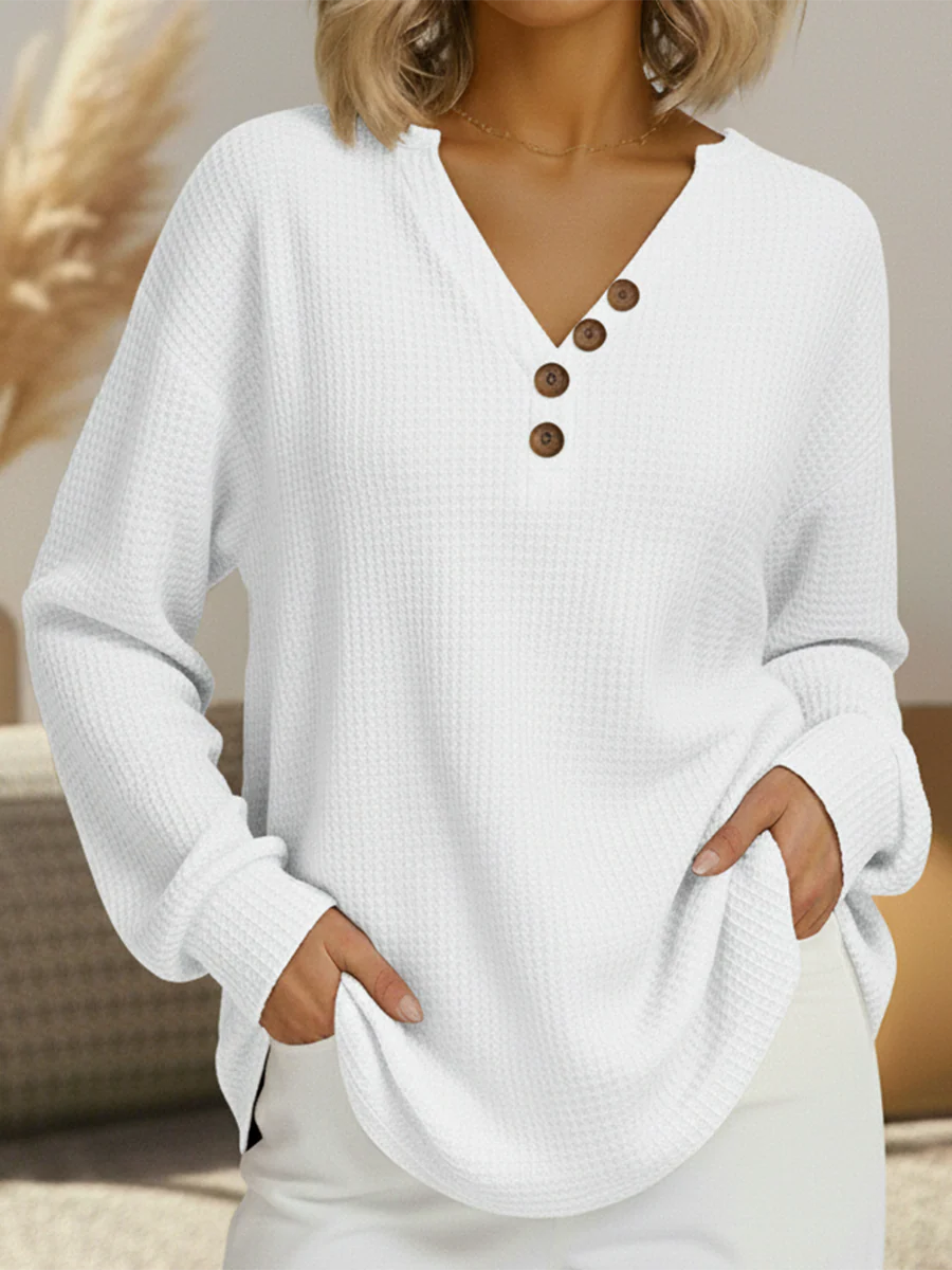 Pull Waffle Femme | Tricot Épais, Confort Optimal, Coupe Décontractée 12