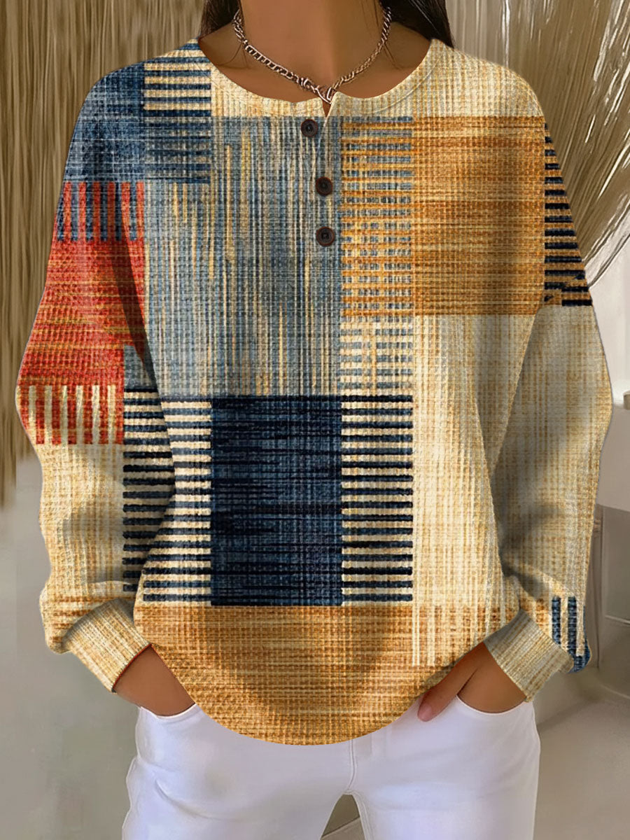 Pull Waffle Femme | Tricot Épais, Confort Optimal, Coupe Décontractée 2