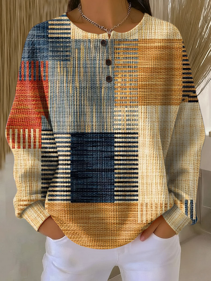 Pull Waffle Femme | Tricot Épais, Confort Optimal, Coupe Décontractée 2