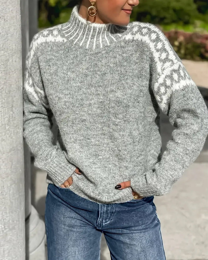 Pull Waffle Femme | Tricot Épais, Confort Optimal, Coupe Décontractée 4