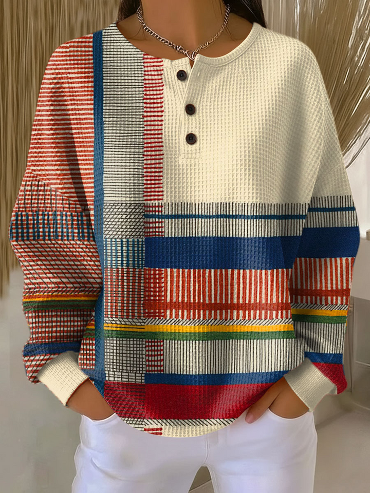 Pull Waffle Femme | Tricot Épais, Confort Optimal, Coupe Décontractée 5