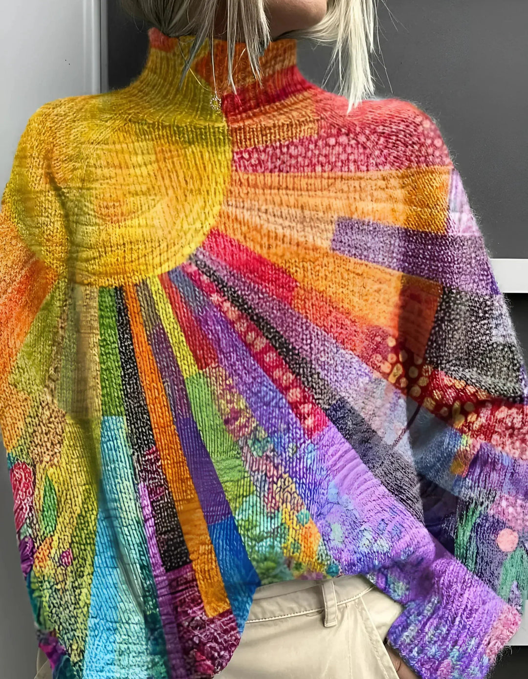 Pull femme Camille en cachemire | Col roulé, coupe ajustée, douceur exceptionnelle 0
